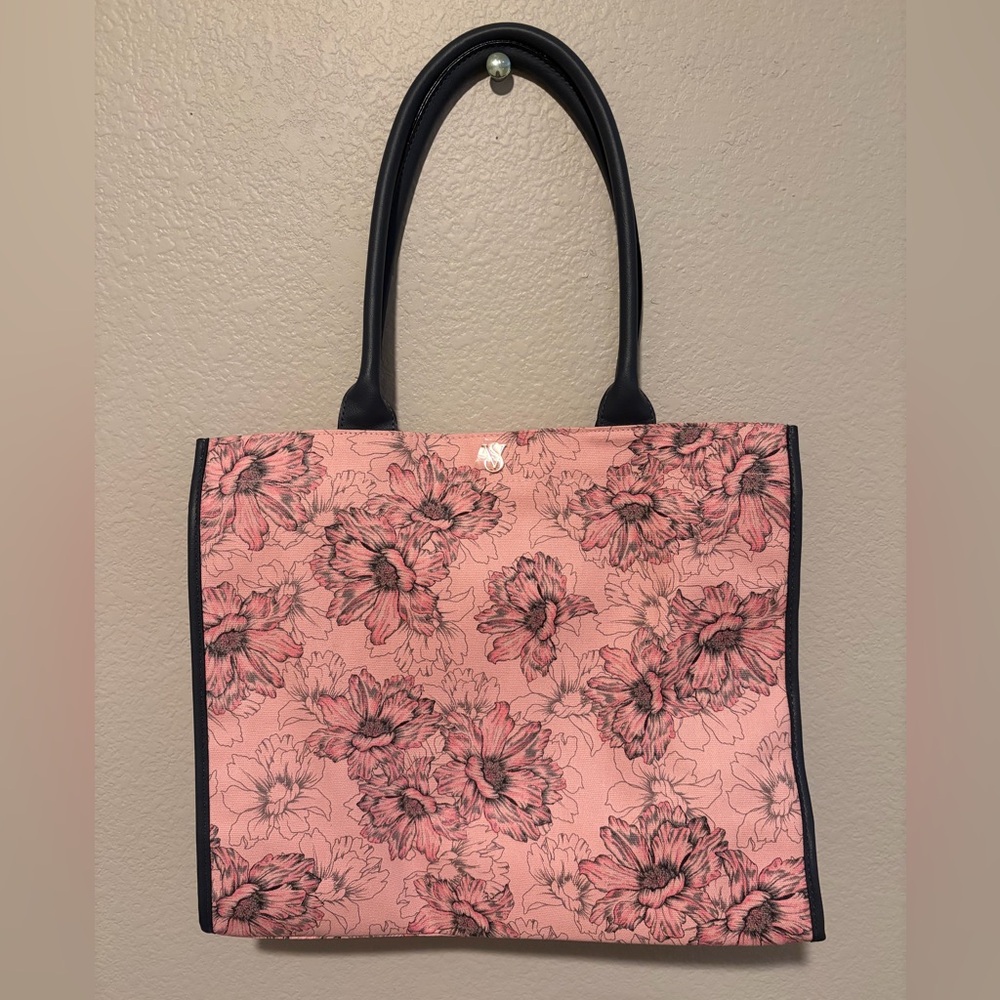 NWOT Victoria’s Secret Floral Pink Tote Bag